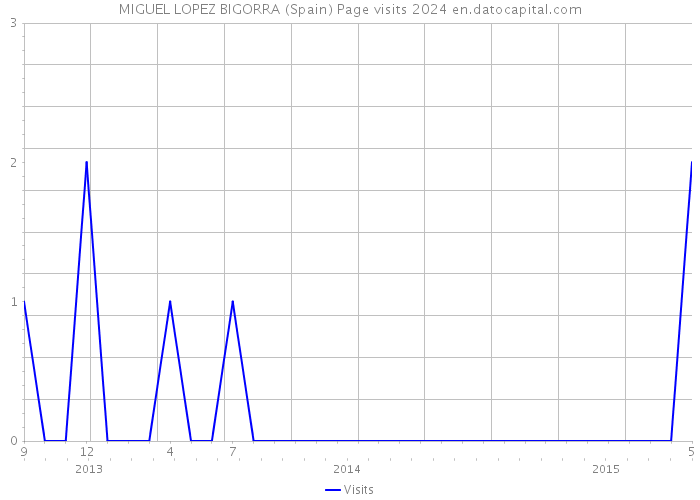 MIGUEL LOPEZ BIGORRA (Spain) Page visits 2024 