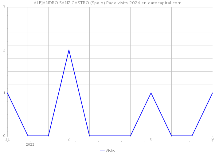 ALEJANDRO SANZ CASTRO (Spain) Page visits 2024 