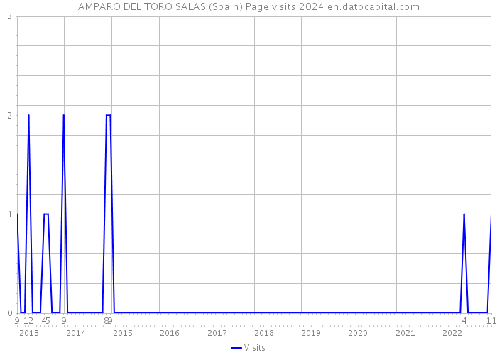 AMPARO DEL TORO SALAS (Spain) Page visits 2024 