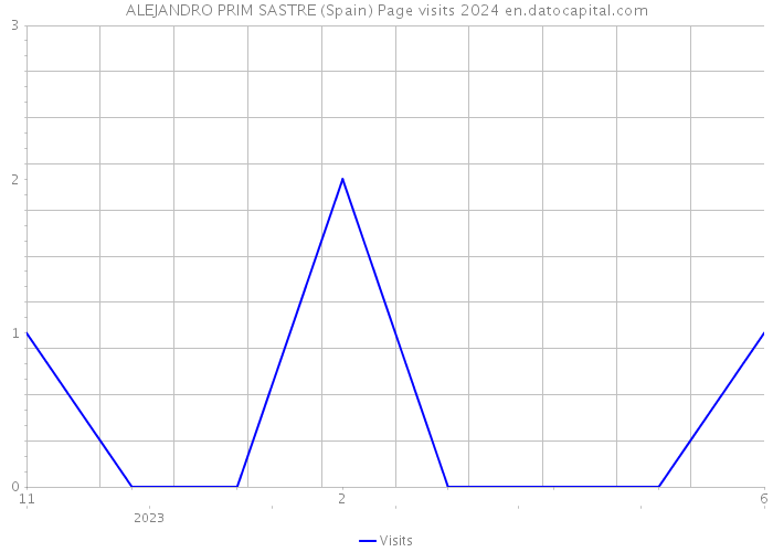 ALEJANDRO PRIM SASTRE (Spain) Page visits 2024 