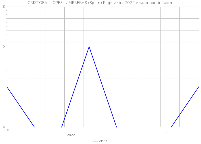 CRISTOBAL LOPEZ LUMBRERAS (Spain) Page visits 2024 