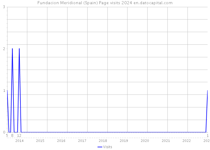 Fundacion Meridional (Spain) Page visits 2024 