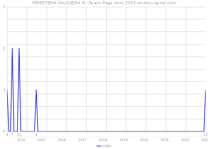 FERRETERIA SALGUEIRA SL (Spain) Page visits 2024 