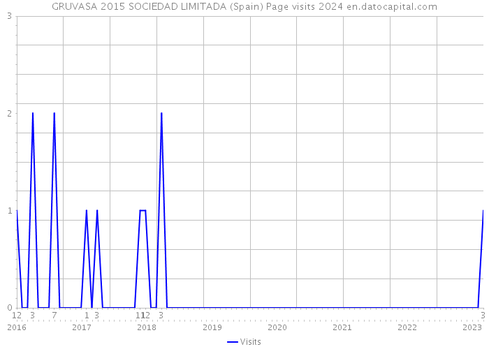 GRUVASA 2015 SOCIEDAD LIMITADA (Spain) Page visits 2024 