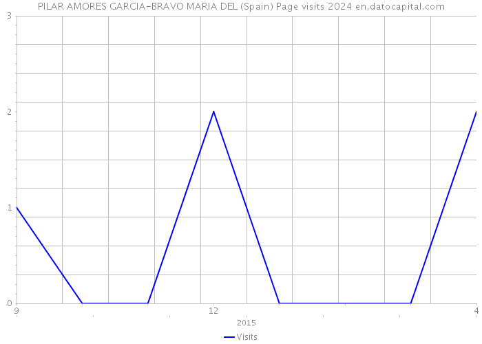 PILAR AMORES GARCIA-BRAVO MARIA DEL (Spain) Page visits 2024 