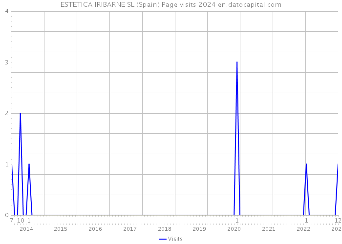 ESTETICA IRIBARNE SL (Spain) Page visits 2024 