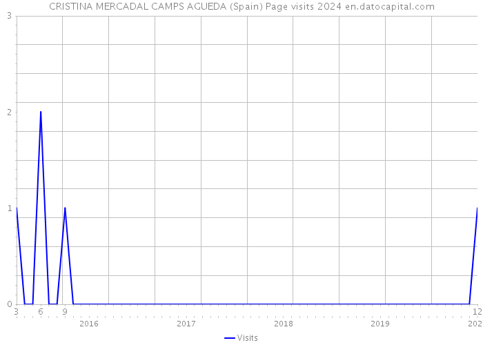 CRISTINA MERCADAL CAMPS AGUEDA (Spain) Page visits 2024 