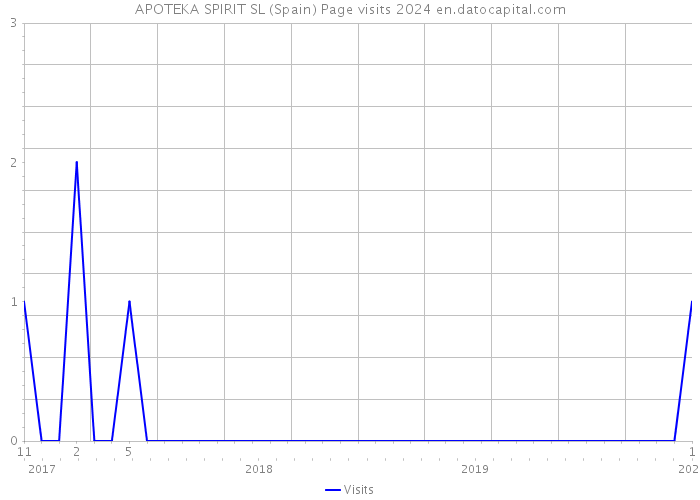 APOTEKA SPIRIT SL (Spain) Page visits 2024 