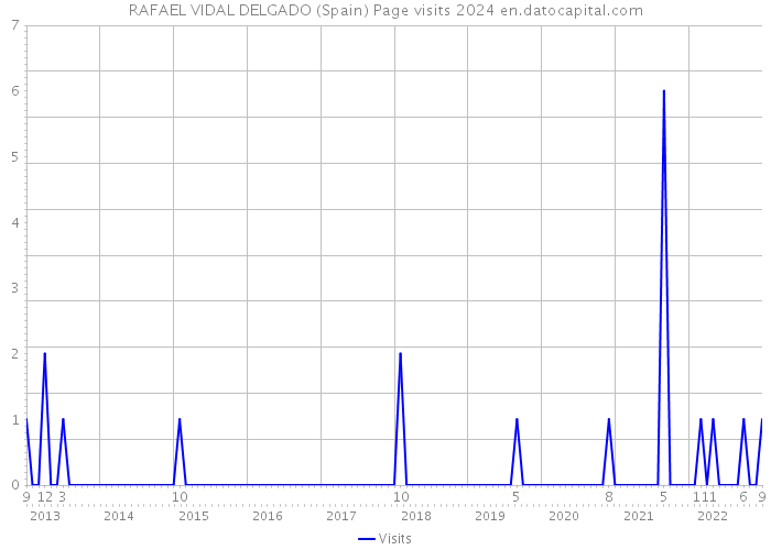 RAFAEL VIDAL DELGADO (Spain) Page visits 2024 