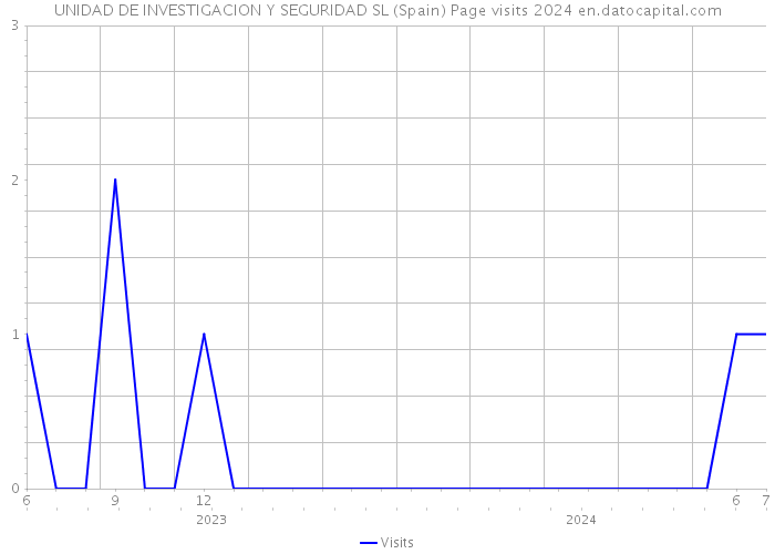 UNIDAD DE INVESTIGACION Y SEGURIDAD SL (Spain) Page visits 2024 