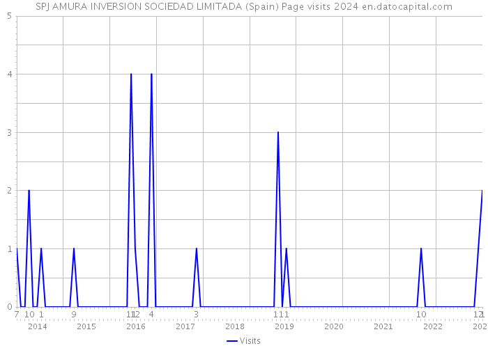 SPJ AMURA INVERSION SOCIEDAD LIMITADA (Spain) Page visits 2024 