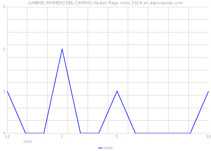 GABRIEL MORENO DEL CAMINO (Spain) Page visits 2024 