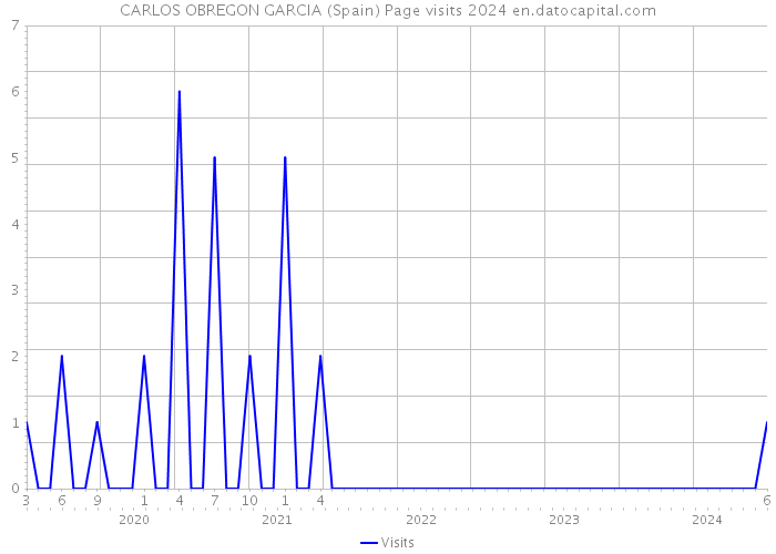 CARLOS OBREGON GARCIA (Spain) Page visits 2024 