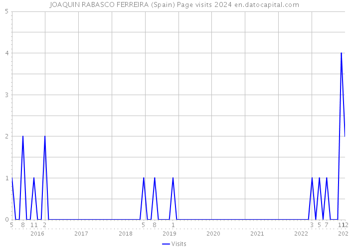 JOAQUIN RABASCO FERREIRA (Spain) Page visits 2024 