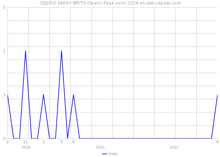 CEJUDO SARAY BRITO (Spain) Page visits 2024 