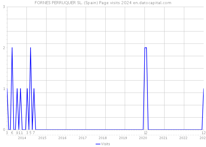 FORNES PERRUQUER SL. (Spain) Page visits 2024 