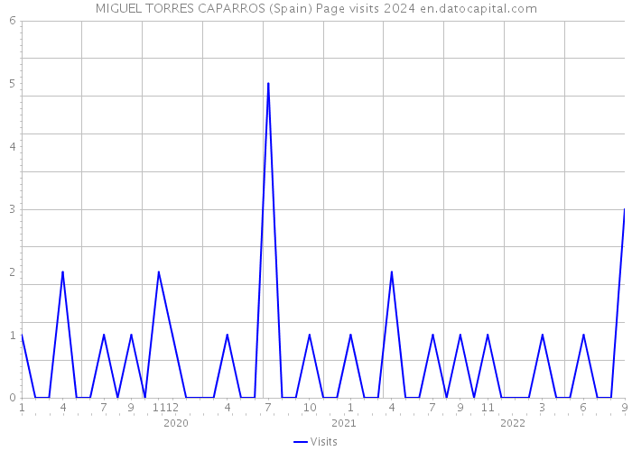 MIGUEL TORRES CAPARROS (Spain) Page visits 2024 