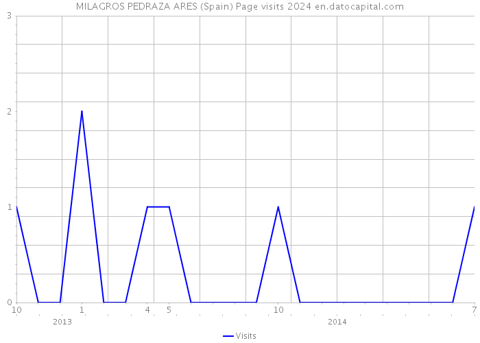 MILAGROS PEDRAZA ARES (Spain) Page visits 2024 