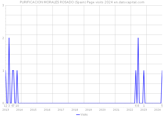PURIFICACION MORALES ROSADO (Spain) Page visits 2024 