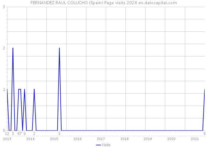 FERNANDEZ RAUL COLUCHO (Spain) Page visits 2024 