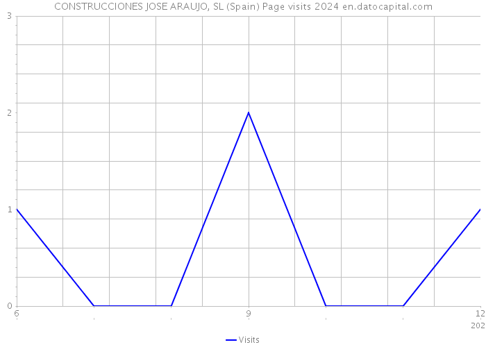 CONSTRUCCIONES JOSE ARAUJO, SL (Spain) Page visits 2024 