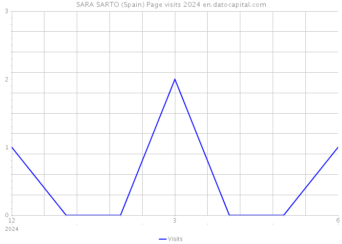 SARA SARTO (Spain) Page visits 2024 