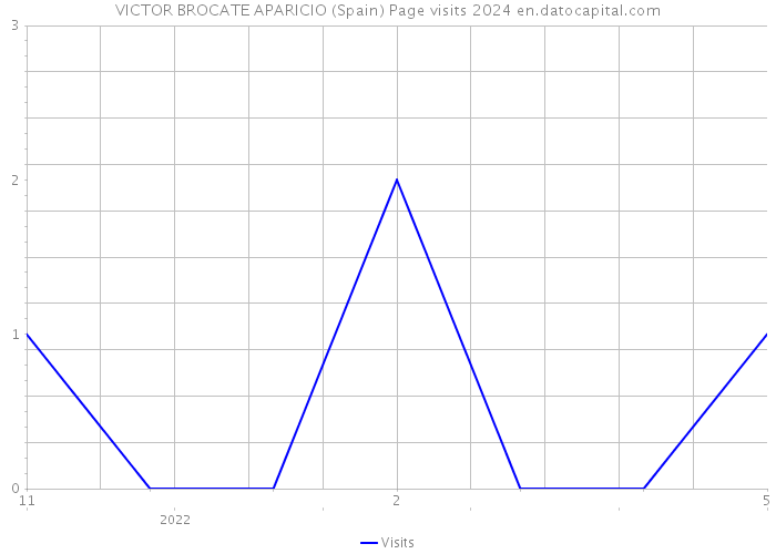 VICTOR BROCATE APARICIO (Spain) Page visits 2024 