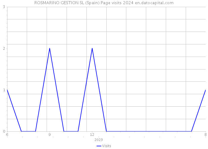 ROSMARINO GESTION SL (Spain) Page visits 2024 
