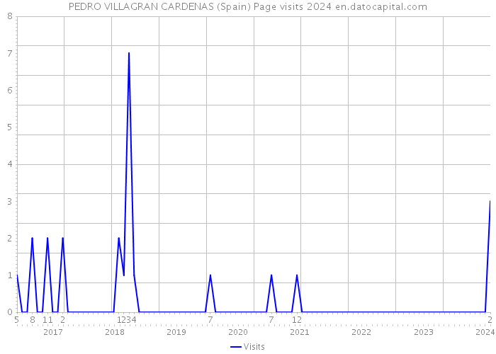 PEDRO VILLAGRAN CARDENAS (Spain) Page visits 2024 