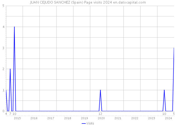 JUAN CEJUDO SANCHEZ (Spain) Page visits 2024 