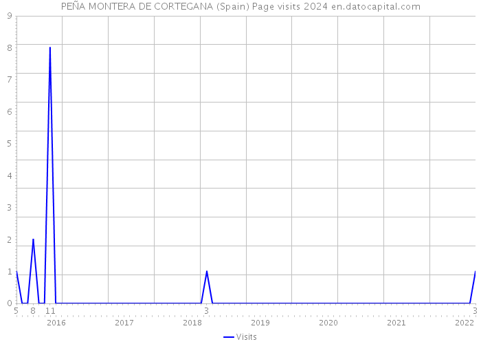 PEÑA MONTERA DE CORTEGANA (Spain) Page visits 2024 