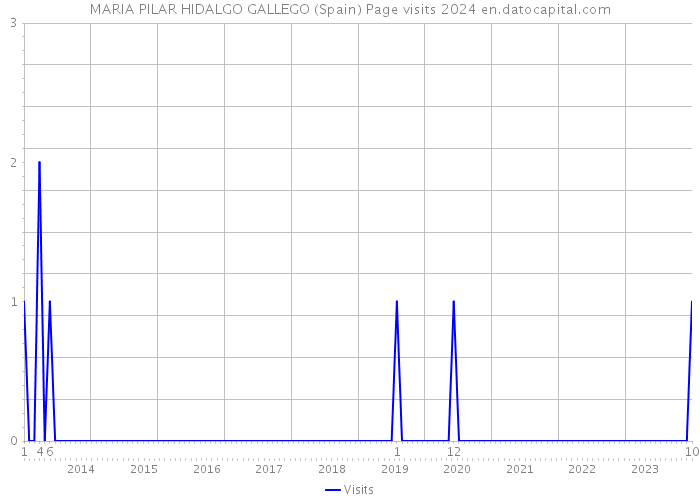 MARIA PILAR HIDALGO GALLEGO (Spain) Page visits 2024 