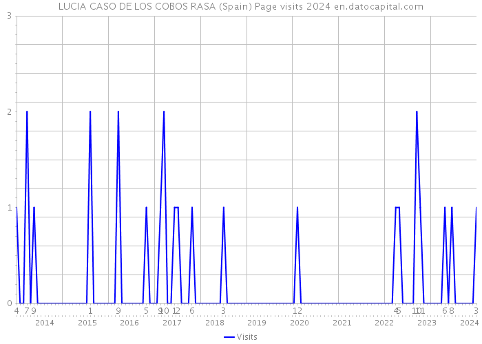 LUCIA CASO DE LOS COBOS RASA (Spain) Page visits 2024 