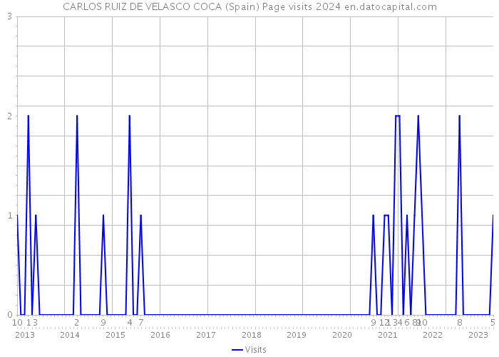 CARLOS RUIZ DE VELASCO COCA (Spain) Page visits 2024 