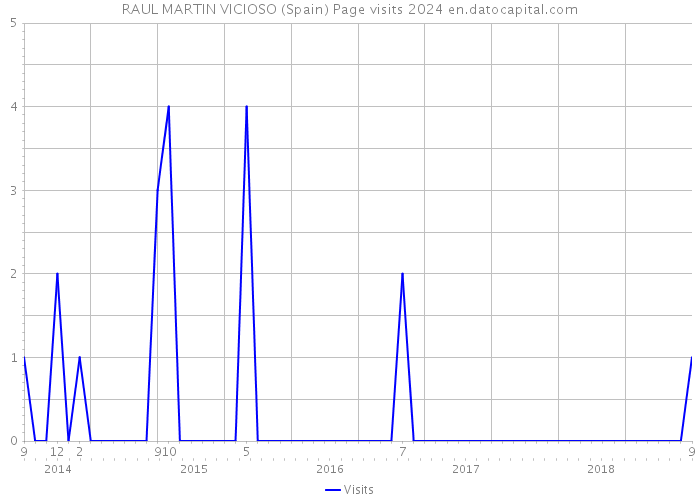 RAUL MARTIN VICIOSO (Spain) Page visits 2024 