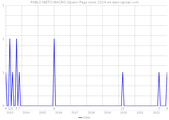 PABLO NIETO MAGRO (Spain) Page visits 2024 