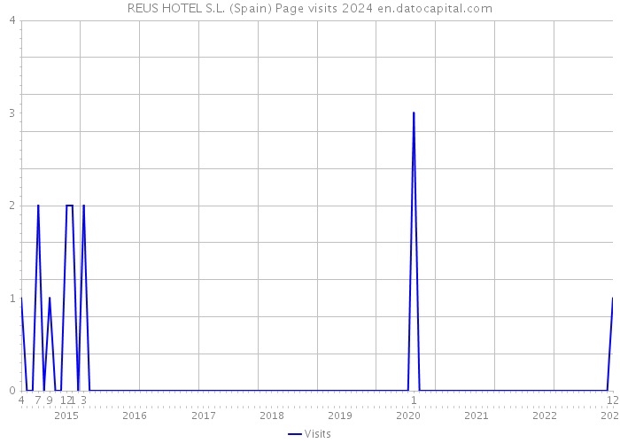 REUS HOTEL S.L. (Spain) Page visits 2024 