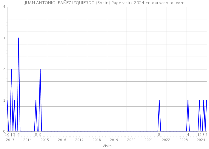 JUAN ANTONIO IBAÑEZ IZQUIERDO (Spain) Page visits 2024 