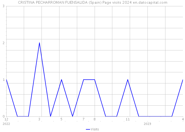 CRISTINA PECHARROMAN FUENSALIDA (Spain) Page visits 2024 