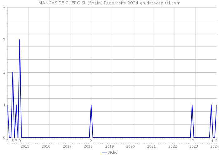 MANGAS DE CUERO SL (Spain) Page visits 2024 