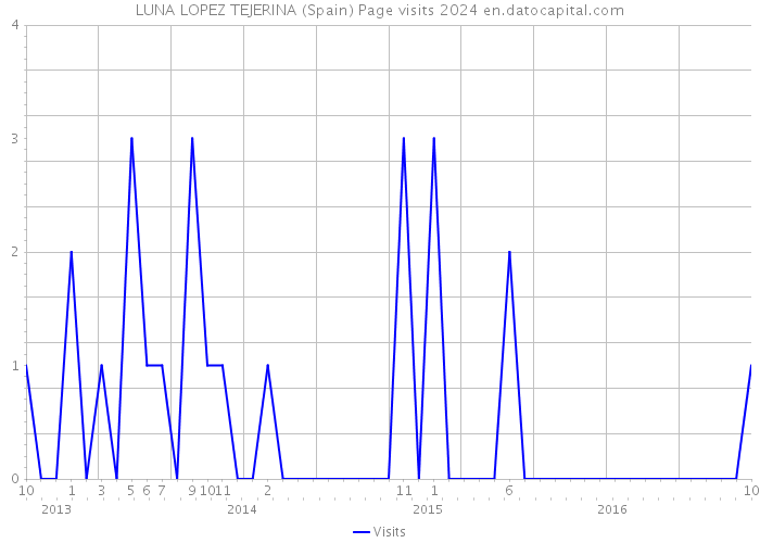 LUNA LOPEZ TEJERINA (Spain) Page visits 2024 