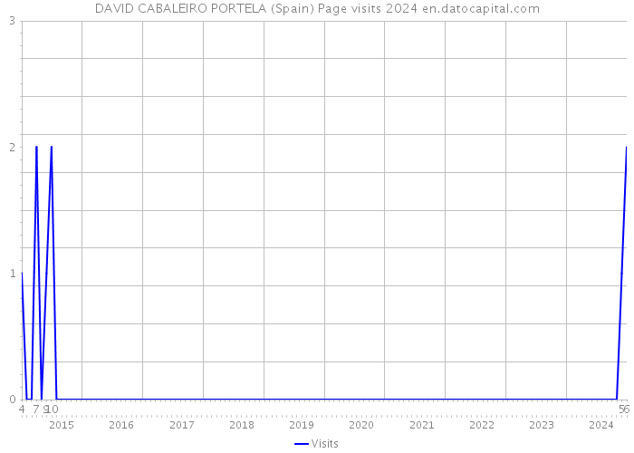 DAVID CABALEIRO PORTELA (Spain) Page visits 2024 