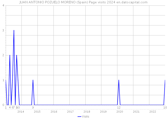 JUAN ANTONIO POZUELO MORENO (Spain) Page visits 2024 