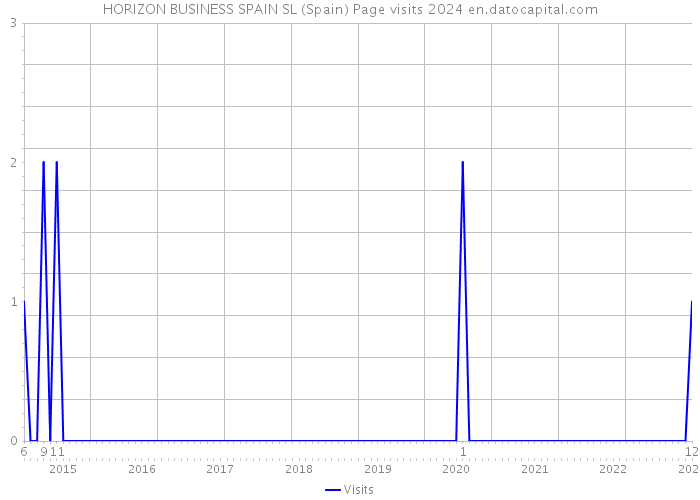 HORIZON BUSINESS SPAIN SL (Spain) Page visits 2024 