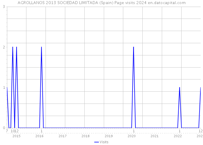AGROLLANOS 2013 SOCIEDAD LIMITADA (Spain) Page visits 2024 