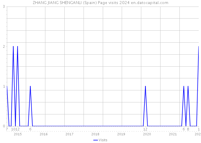 ZHANG JIANG SHENGANLI (Spain) Page visits 2024 