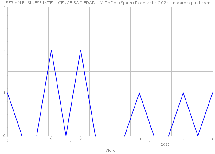 IBERIAN BUSINESS INTELLIGENCE SOCIEDAD LIMITADA. (Spain) Page visits 2024 