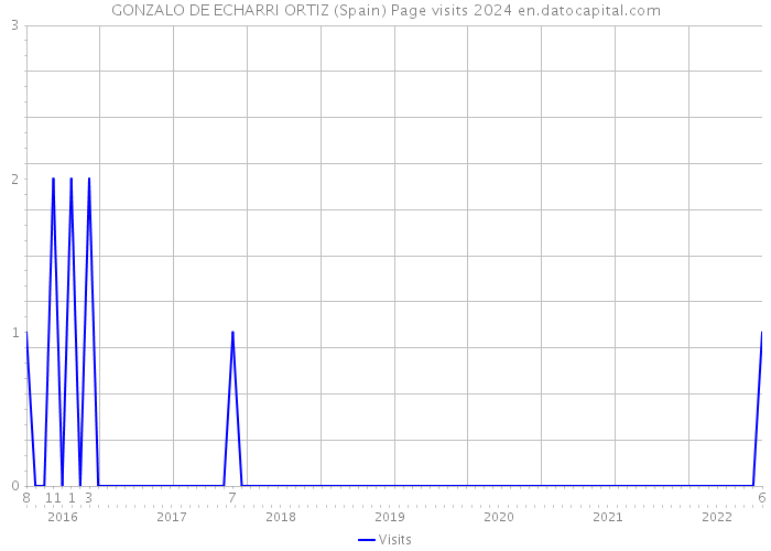 GONZALO DE ECHARRI ORTIZ (Spain) Page visits 2024 