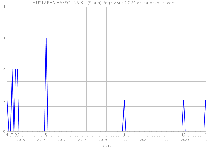 MUSTAPHA HASSOUNA SL. (Spain) Page visits 2024 