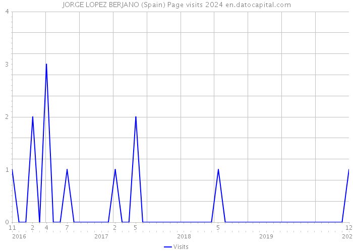 JORGE LOPEZ BERJANO (Spain) Page visits 2024 